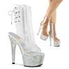 Pleaser - BEJEWELED1018DM7 Bottes de plateforme, Pole dance chaussures - Chaussures de pole dance - Transparent Product image